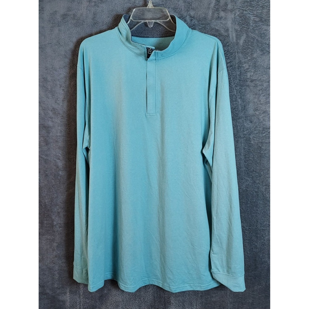 Swannies 1/4 Zip Men's 2 XL Blue Pullover Performance Stretch Golf‎